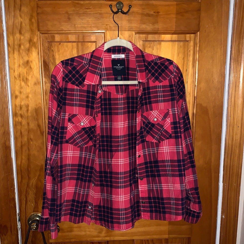 American Eagle Plaid Shirt Women’s Size Small